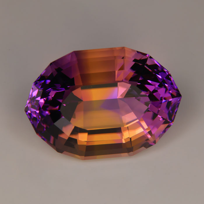 purple yellow bi color ametrine gemstone