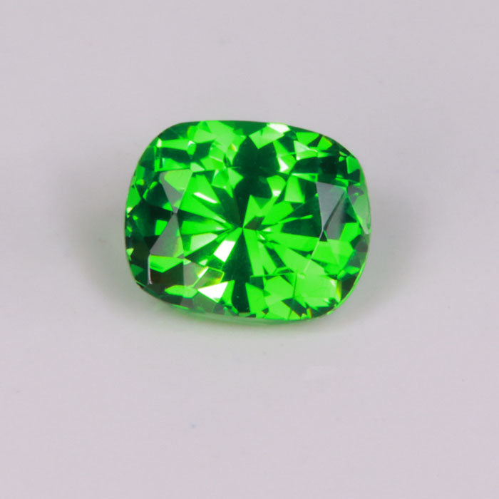 antique cushion cut tsavorite garnet