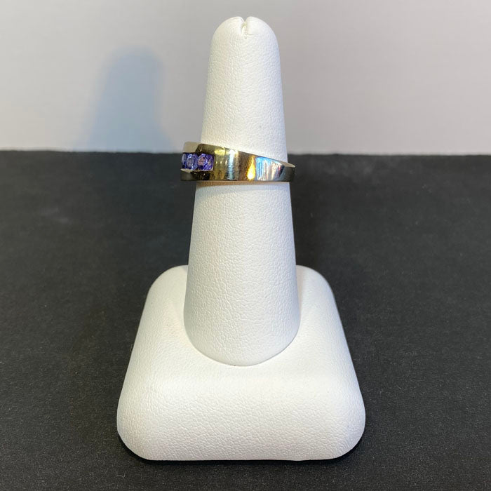 tanzanite ring white gold