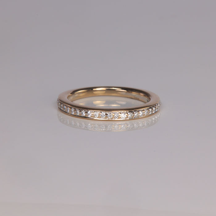 white gold and diamond band 