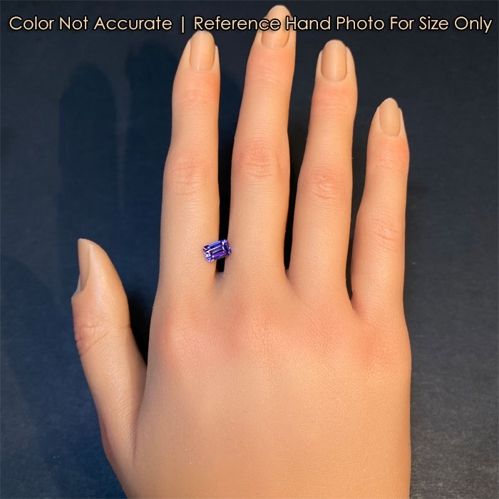 tanzanite gemstone emerald cut 