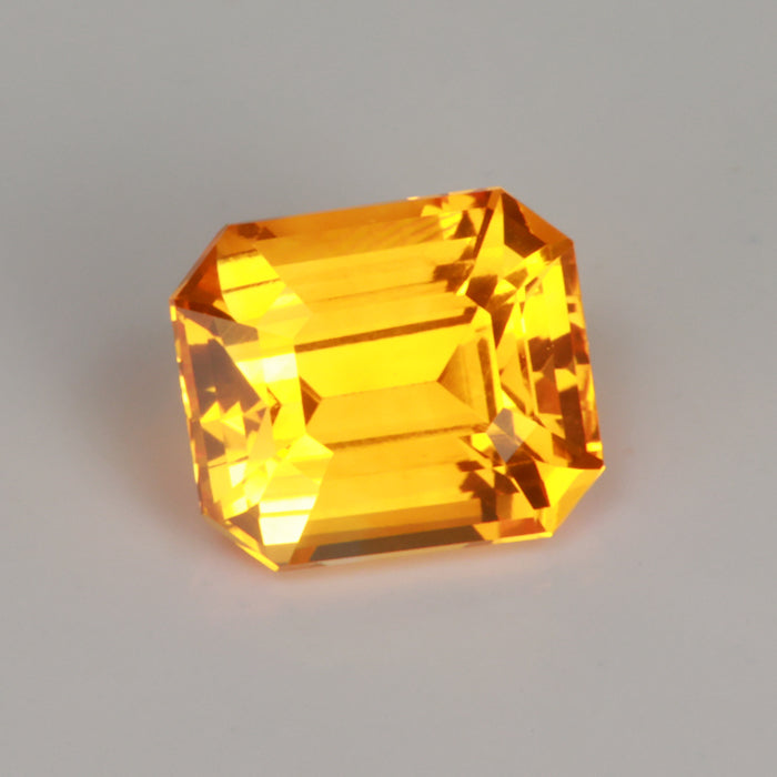 yellow sapphire gemstone emerald cut