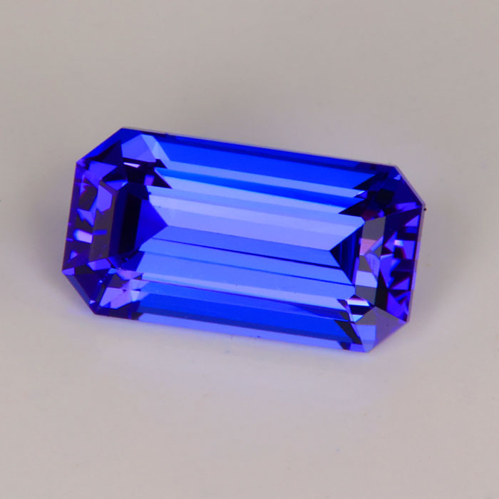 emerald cut tanzanite 2.48 carats