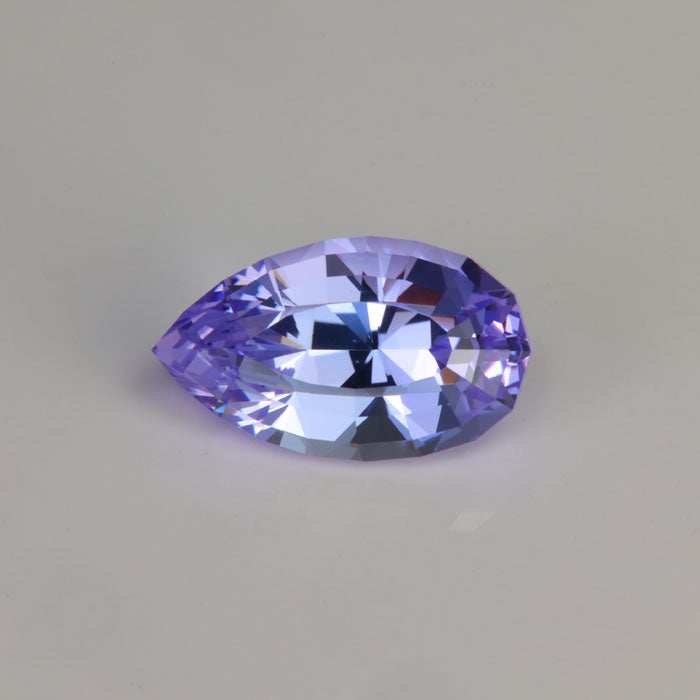 pear shape brilliant cut lavender tanzanite rare gemstone