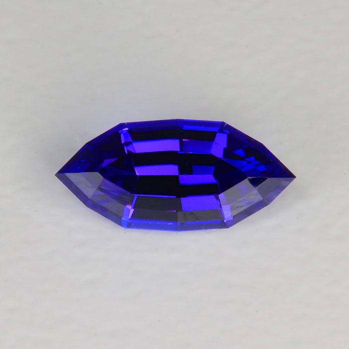 blue violet tanzanite gemstone angular marquise cut