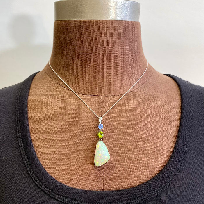 Peridot and opal necklace store