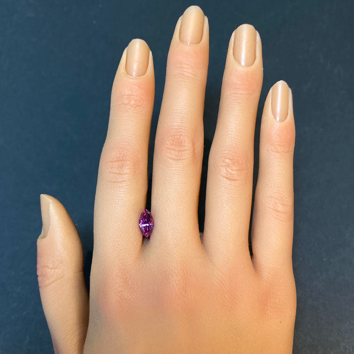 marquise cut pink sapphire gemstone