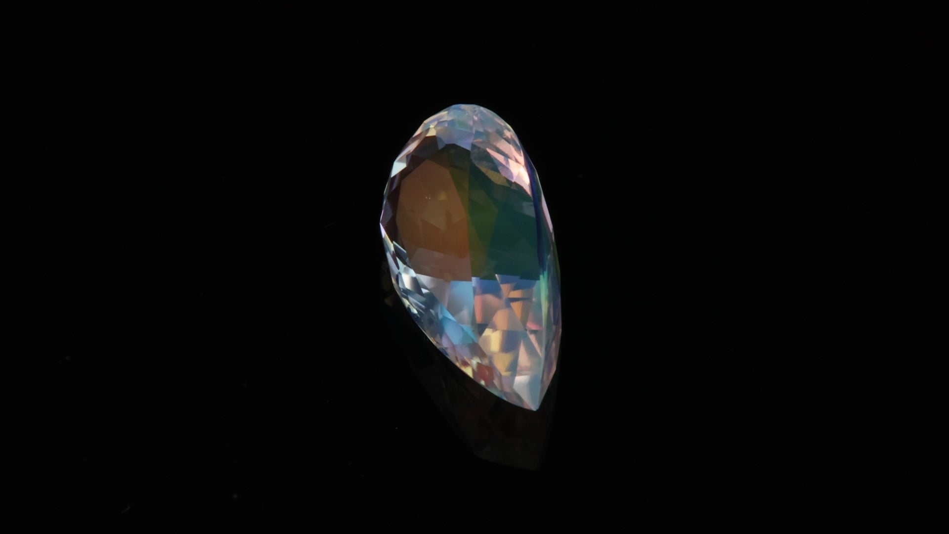 Pear Shape Brilliant Cut Faceted Moonstone 5.81 Carats