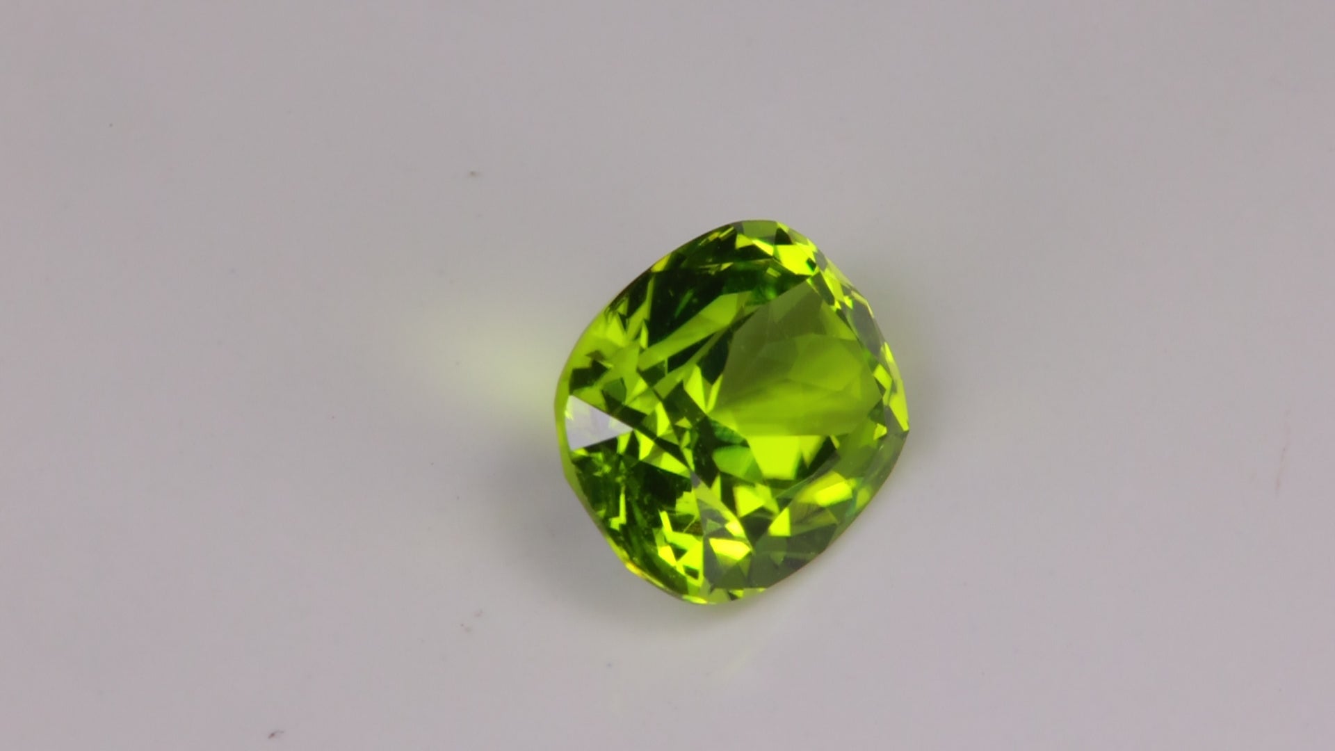 Antique Cushion Cut Peridot 4.86 Carats