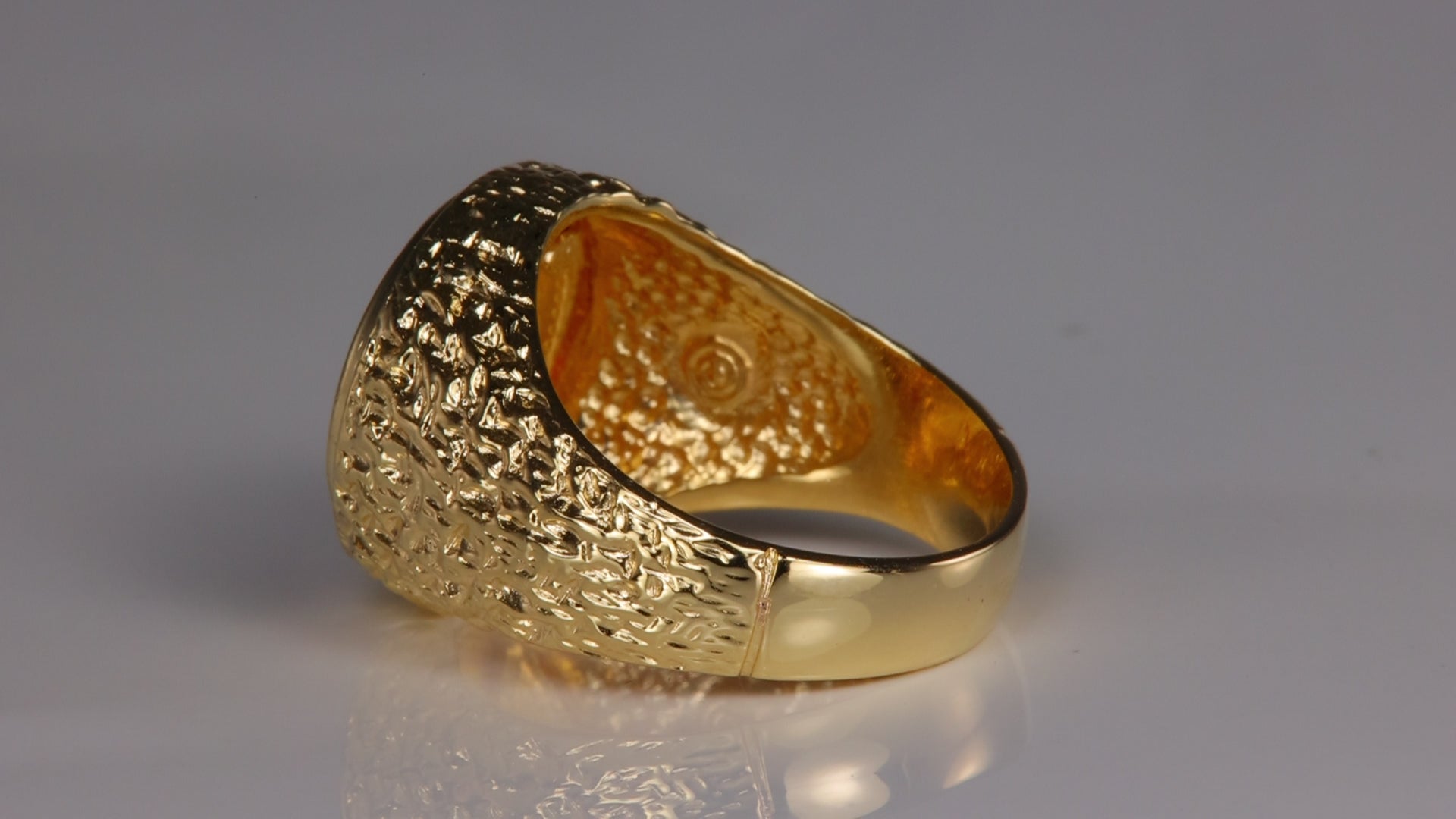 14K/22K Yellow Gold 1945 Dos Pesos Coin Ring