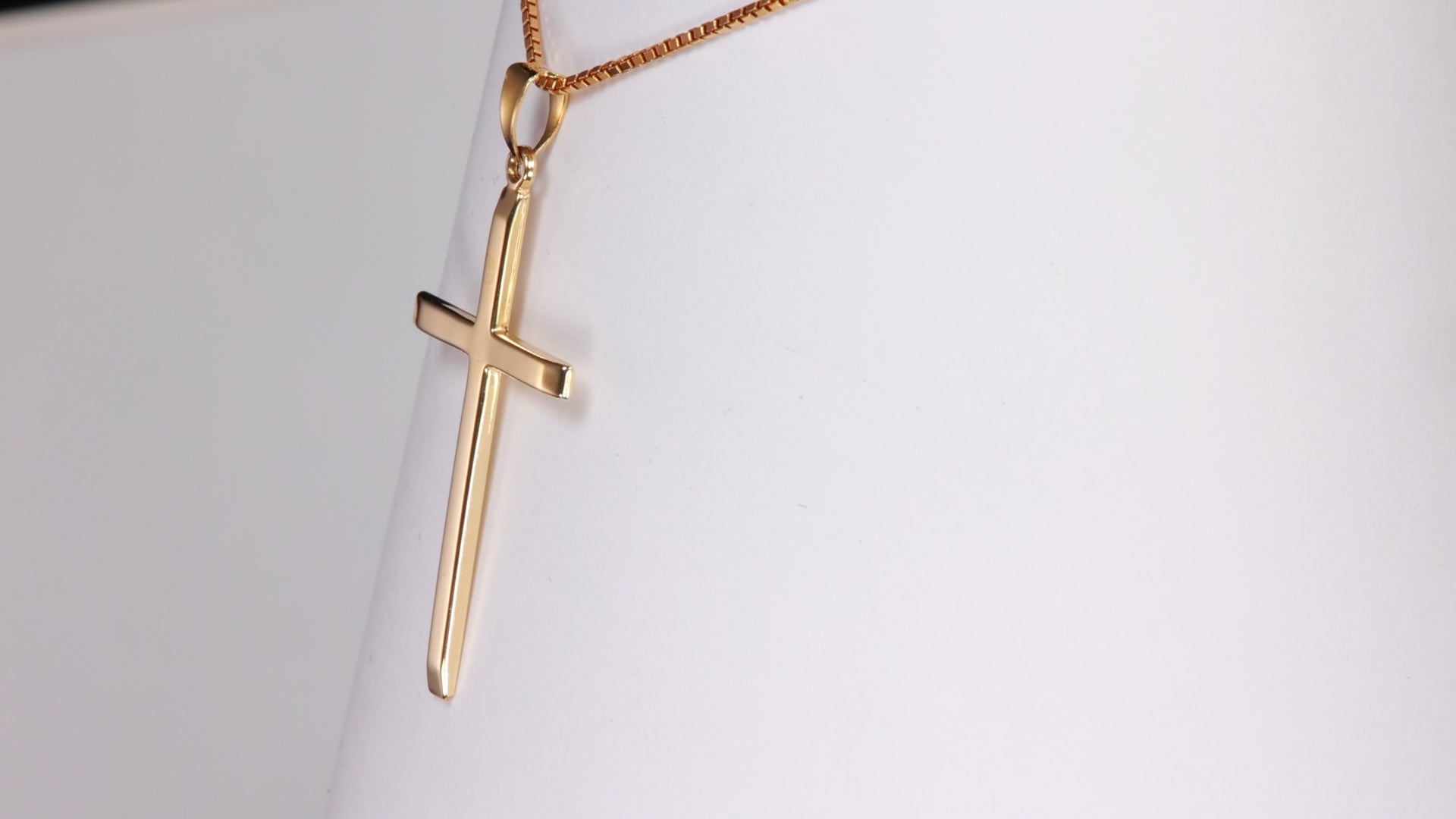 14K Yellow Gold Cross Pendant