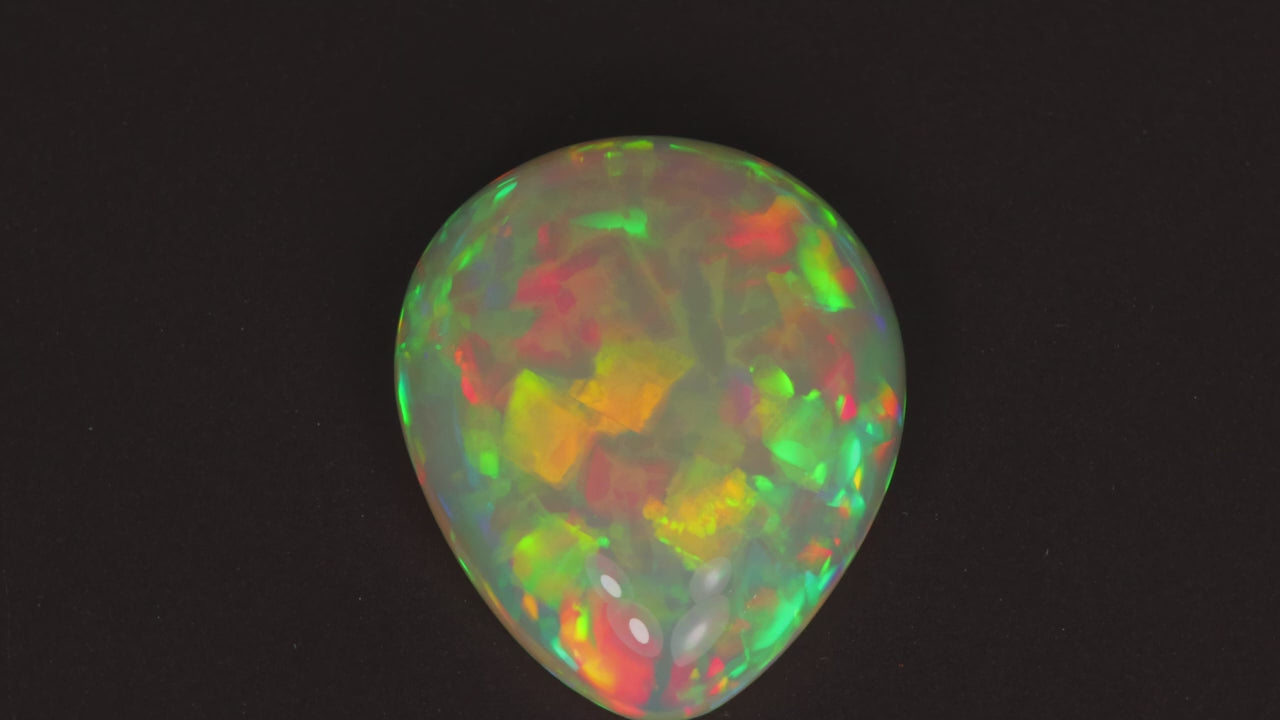 Pear Shape Cabochon Cut Opal 16.97 Carats