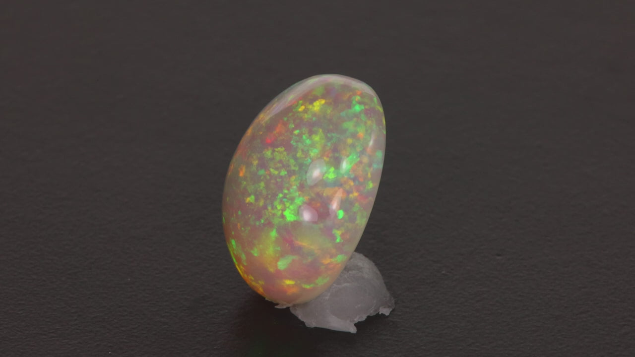 Oval Cabochon Welo Opal Gemstone 18.66 Carats