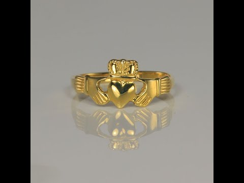 10K Yellow Gold Claddagh Ring