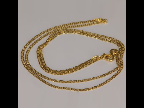 14K Yellow Gold Anchor Link Chain 20"