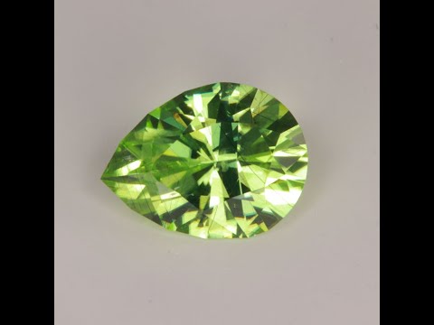 Pear Shape Brilliant Cut Peridot 4.15 Carats