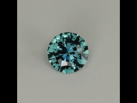 Round Brilliant Cut Blue Green Sapphire 1.53 Carats