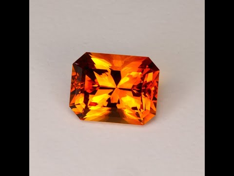 Barion Style Emerald Cut Citrine 21.88 Carats