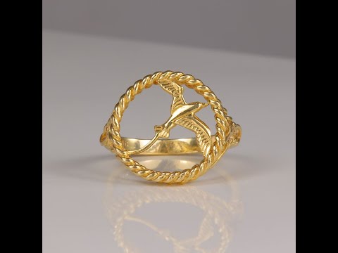 14K Yellow Gold Nautical Ring