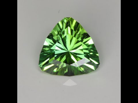 Green Tourmaline Trilliant 3.12 Carat