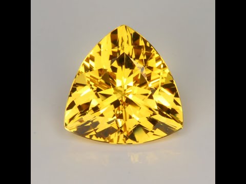 Trilliant Cut Golden Beryl (Heliodor) 3.25 Carats