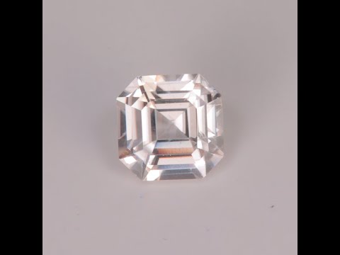 Asscher Cut White Zircon 2.04 Carats