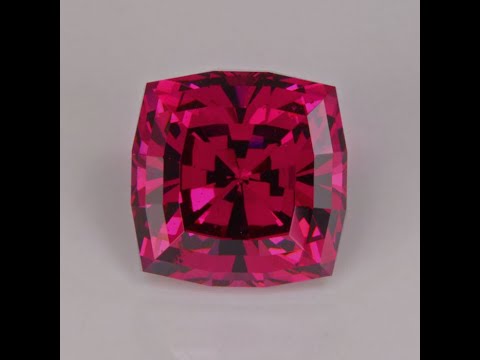 Square Cushion Cut Garnet 3.83 Carats