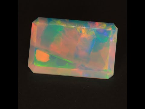 6.15ct Emerald Cut Ethiopian Opal