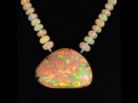 Honeycomb welo opal necklace outlet