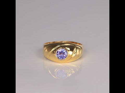 14K Yellow Gold Tanzanite Ring .50 Carats