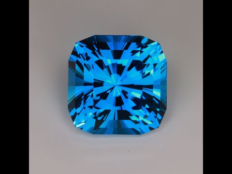 Square Cushion Brilliant Cut Blue Topaz 71.17 Carats