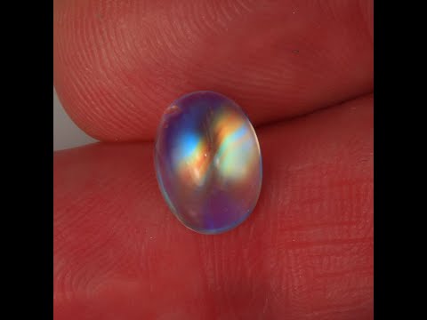 Oval Cabochon Cut Rainbow Moonstone 3.57 Carats