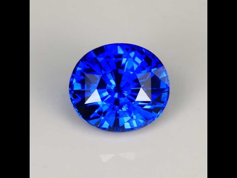 Oval Cut Fine Blue Ceylon Sapphire 3.06 Carats