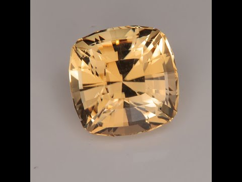 6.61ct Square Cushion Yellow Congo Tourmaline