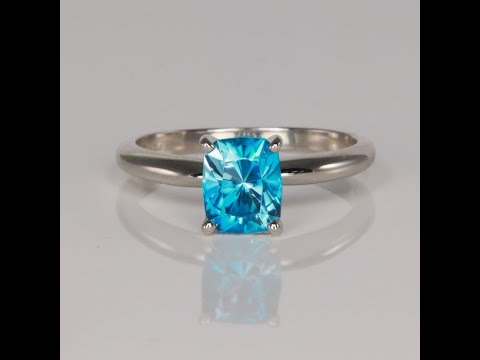 Antique blue zircon ring online