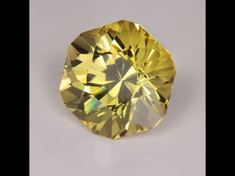 Brilliant Hexagon Cut Triphane (Green Spodumene) 31.35 Carats