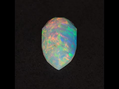 Faceted Pear Shape Opal 10.45 Carats