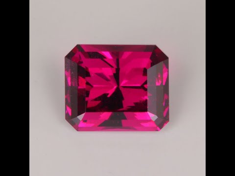 2.40ct Emerald Cut Rhodolite Garnet Gemstone