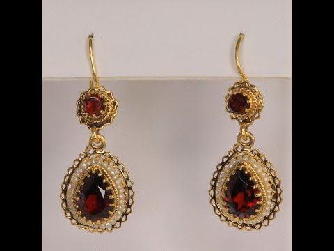 Earrings discount Happy brand Melizi jewelry Garnet