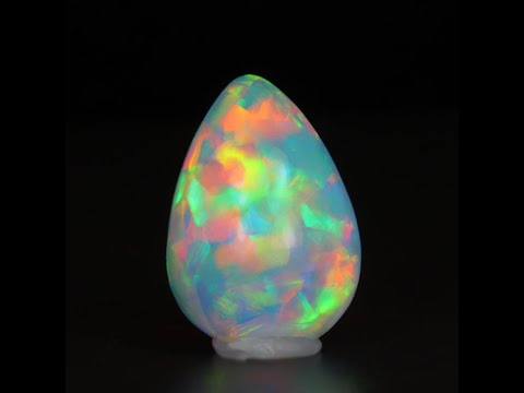 Pear Shape Cabochon Cut Welo Opal 14.90 Carats