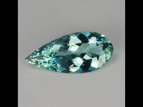 Pear Shape Brilliant Cut Green Beryl 3.11 Carats