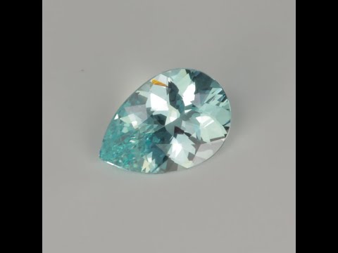 Pear Shape Brilliant Cut Beryl 1.28 Carats