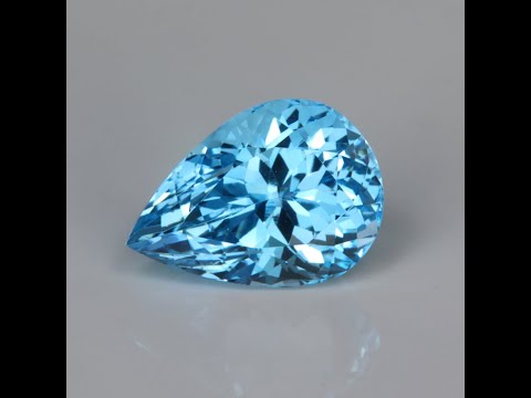 Pear Shape Brilliant Cut Aquamarine 2.75 Carats