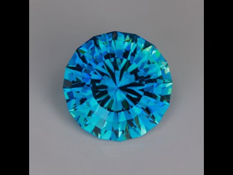 Round Brilliant Cut Blue Zircon 9.00 Carats