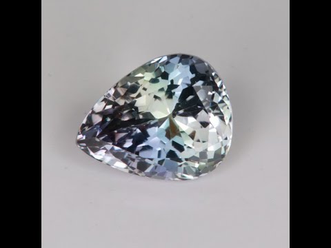 Pear Shape Brilliant Cut Fancy Tanzanite 3.17 Carats