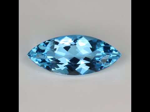 Marquise Brilliant Cut Santa Maria Aquamarine 6.48 Carats