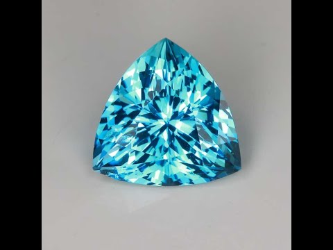 Trilliant Cut Aquamarine 6.08 Carats