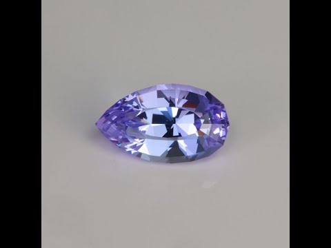 Pear Shape Brilliant Cut Lavender Tanzanite 5.92 Carats