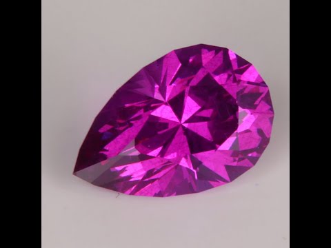 Pear Shape Violet Red Mahenge Garnet 3.28ct