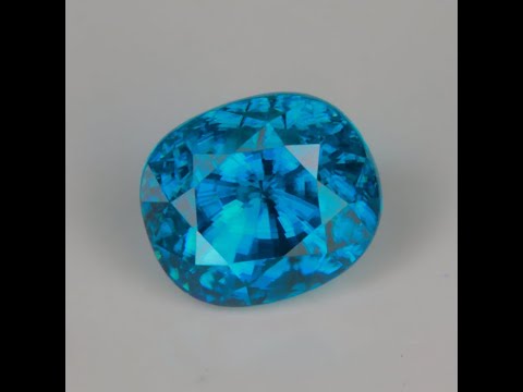 Oval Cut Blue Zircon 3.75 Carats